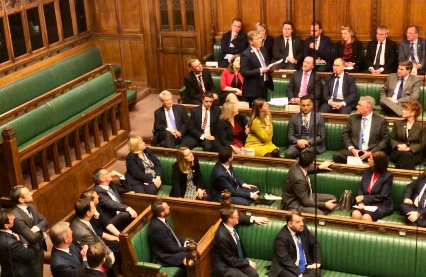Peter speaking in Parliament