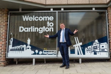 Peter Gibson welcomes Treasury North to Darlington 